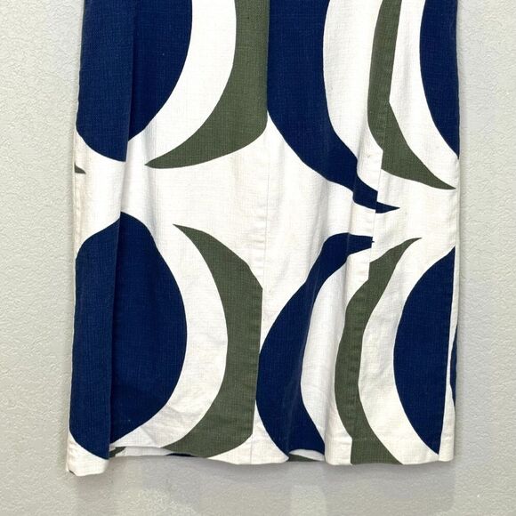 Anthropologie Tabitha Dress Size 6 Ivory Mod Circle Sleeveless Sheath - Picture 7 of 8